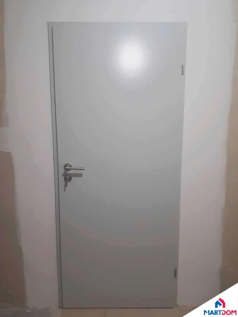 Porta Basic popielate drzwi techniczne montaż MartDom
