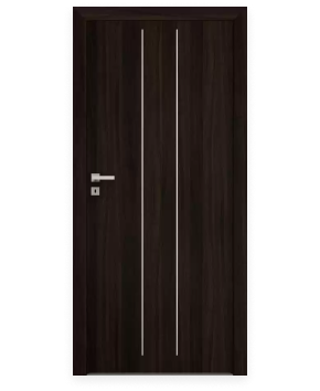 Drzwi wewnętrzne intarsje dekoracyjne wstawki srebrne lub czarne drzwi bez szyb