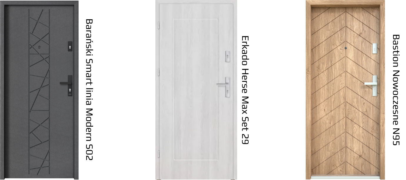 Drzwi wewnątrzklatkowe akapit 4 frezy drzwi z frezami odzobne żłobienia w drzwiach do bloku