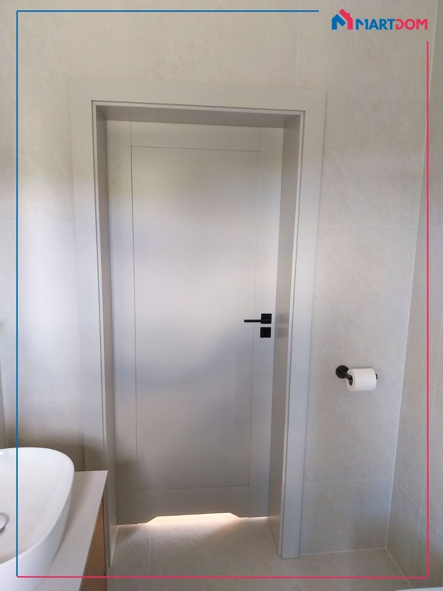 Drzwi Porta Grande A.0 Kolor: Lakier UV Premium Plus Kaszmir Klamka Infinity Line Solo KSO B00 drzwi łazienkowe kaszmir z montażem kraków drzwi z podcięciem łazienkowym
